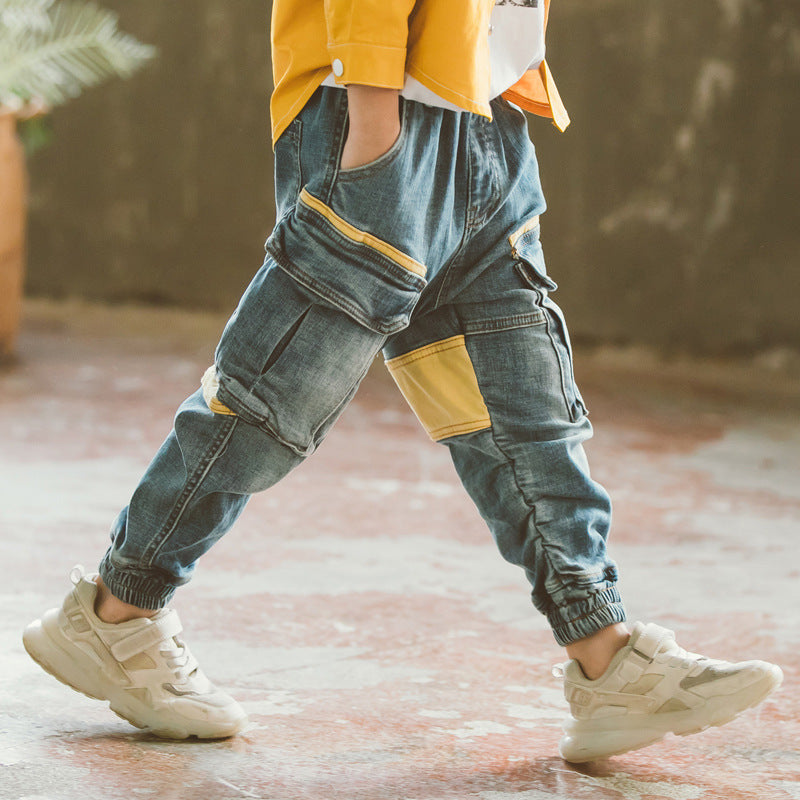 Leo - Kinder-Jogginghose aus Denim