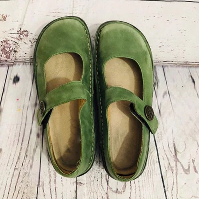 Elisa - Mary Jane Schuhe aus Wildleder