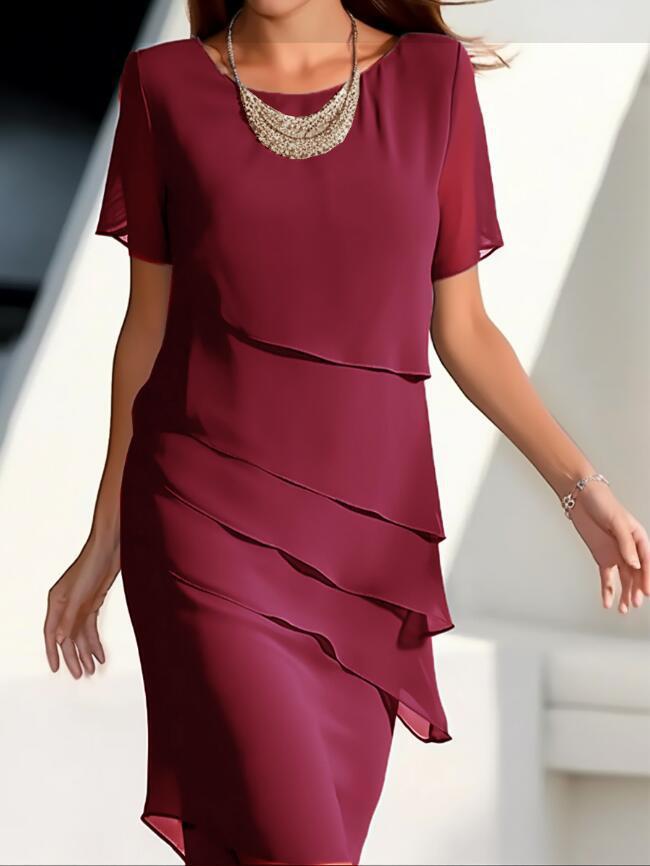 Elena - Elegante vestido a capas