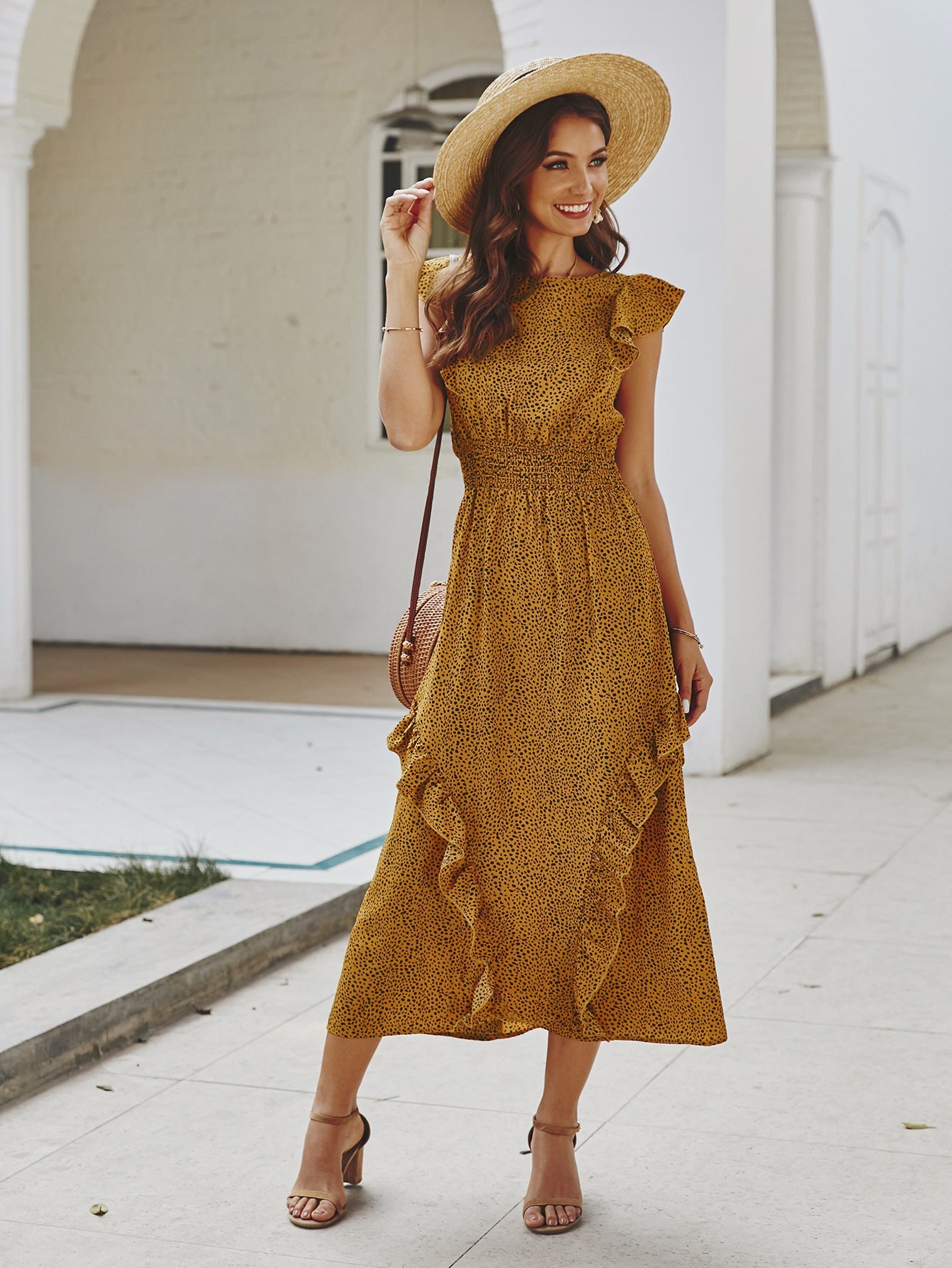 Camila - Midikleid mit Rüschen