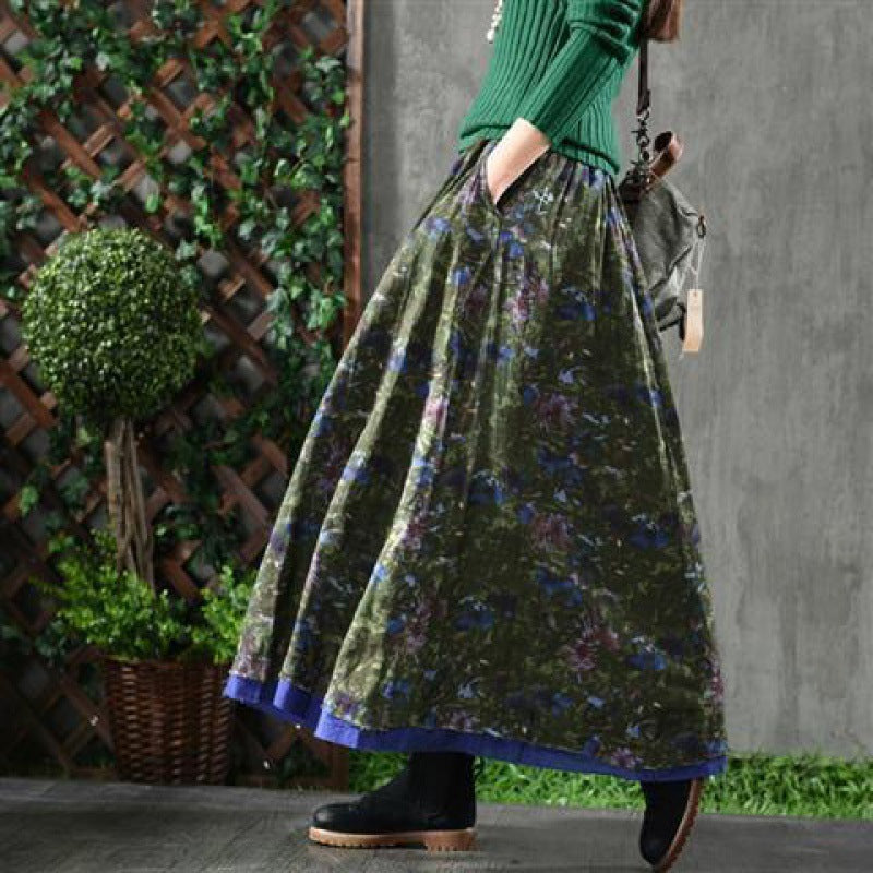 Rada - Falda maxi con estampado floral