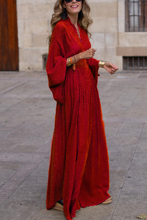 Sabrina - Maxikleid im Boho-Print für stilvolle Frühlingslooks