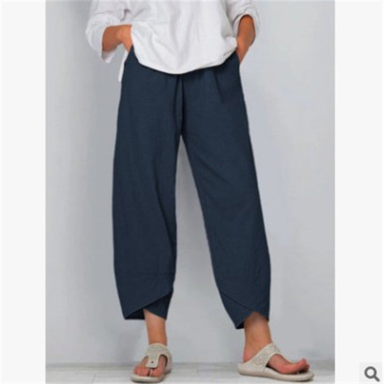 Liana - Gekürzte Hose mit Tulpensaum und bequemer Passform