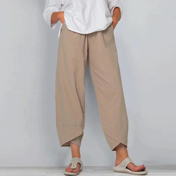 Liana - Gekürzte Hose mit Tulpensaum und bequemer Passform