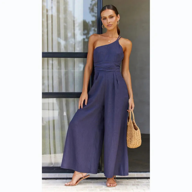 Stuttgart | Neuankömmling ärmelloser Jumpsuit mit schlanker Taille 2024