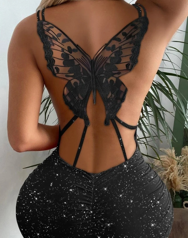 Celeste - Bodycon-Kleid mit Sternendruck