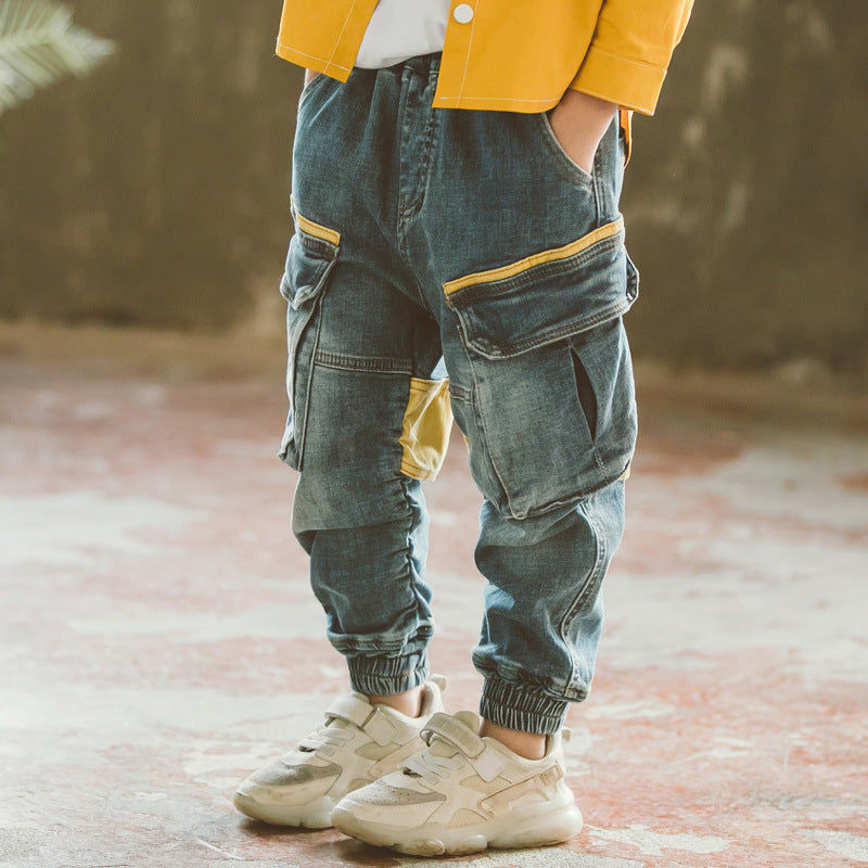 Leo - Kinder-Jogginghose aus Denim