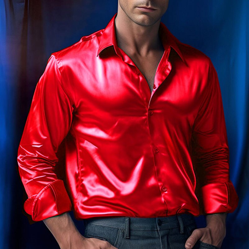 Dante – Herren Satinhemd mit Glanzfinish und Slim Fit