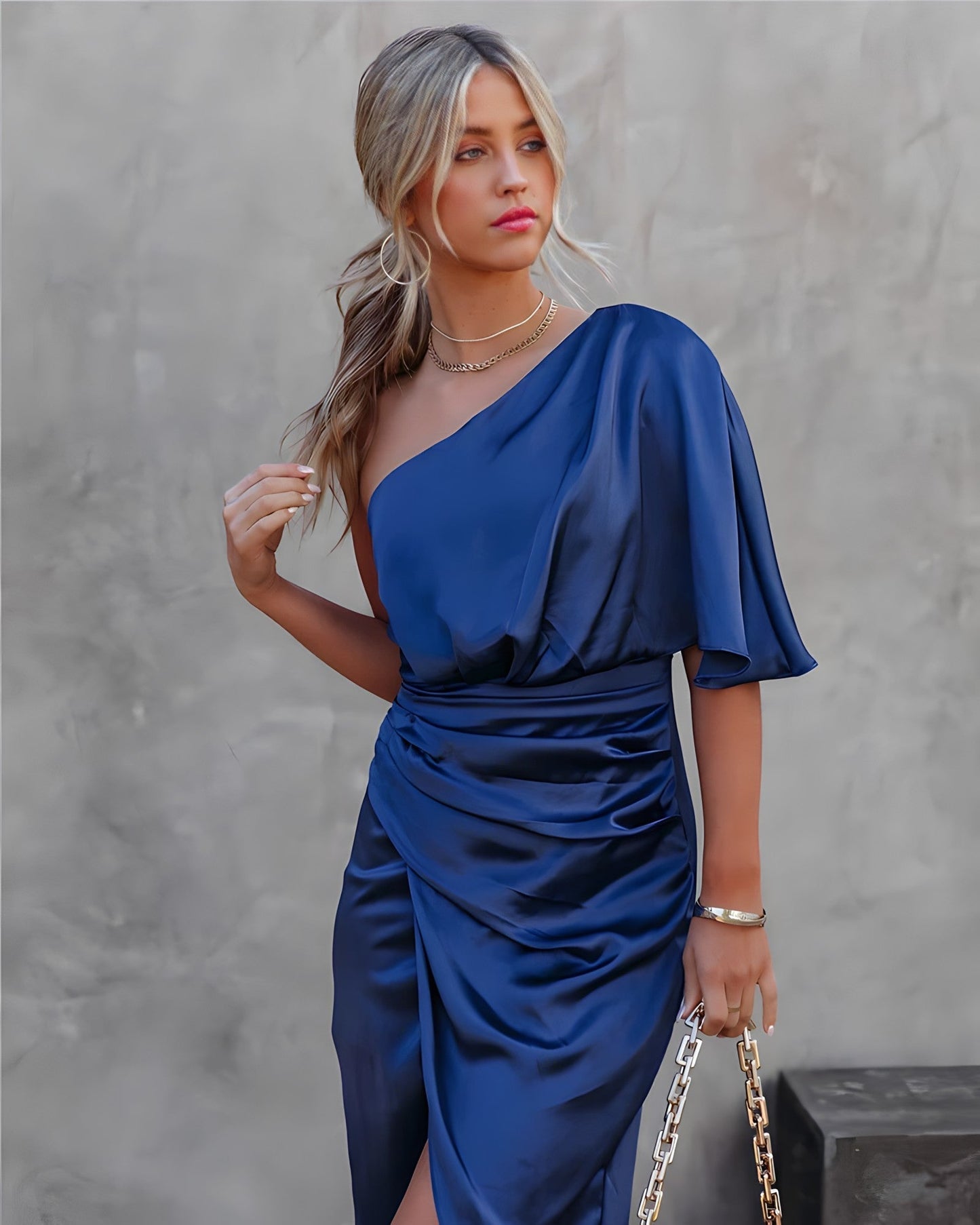 Stuttgart | Hochwertig Elegantes Partykleid aus Seide