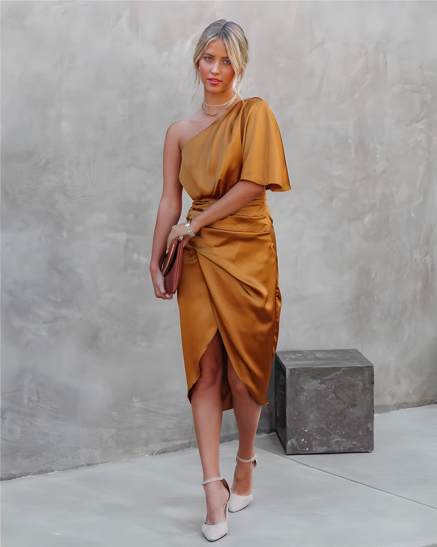 Stuttgart | Hochwertig Elegantes Partykleid aus Seide