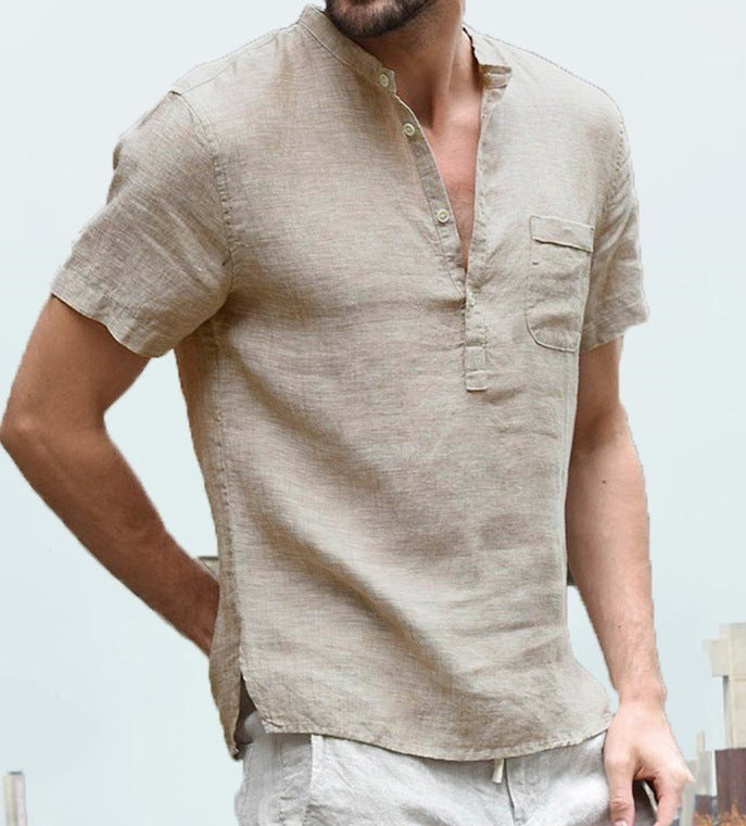 Mason - Henley-Leinenhemd mit Stil und Coolness