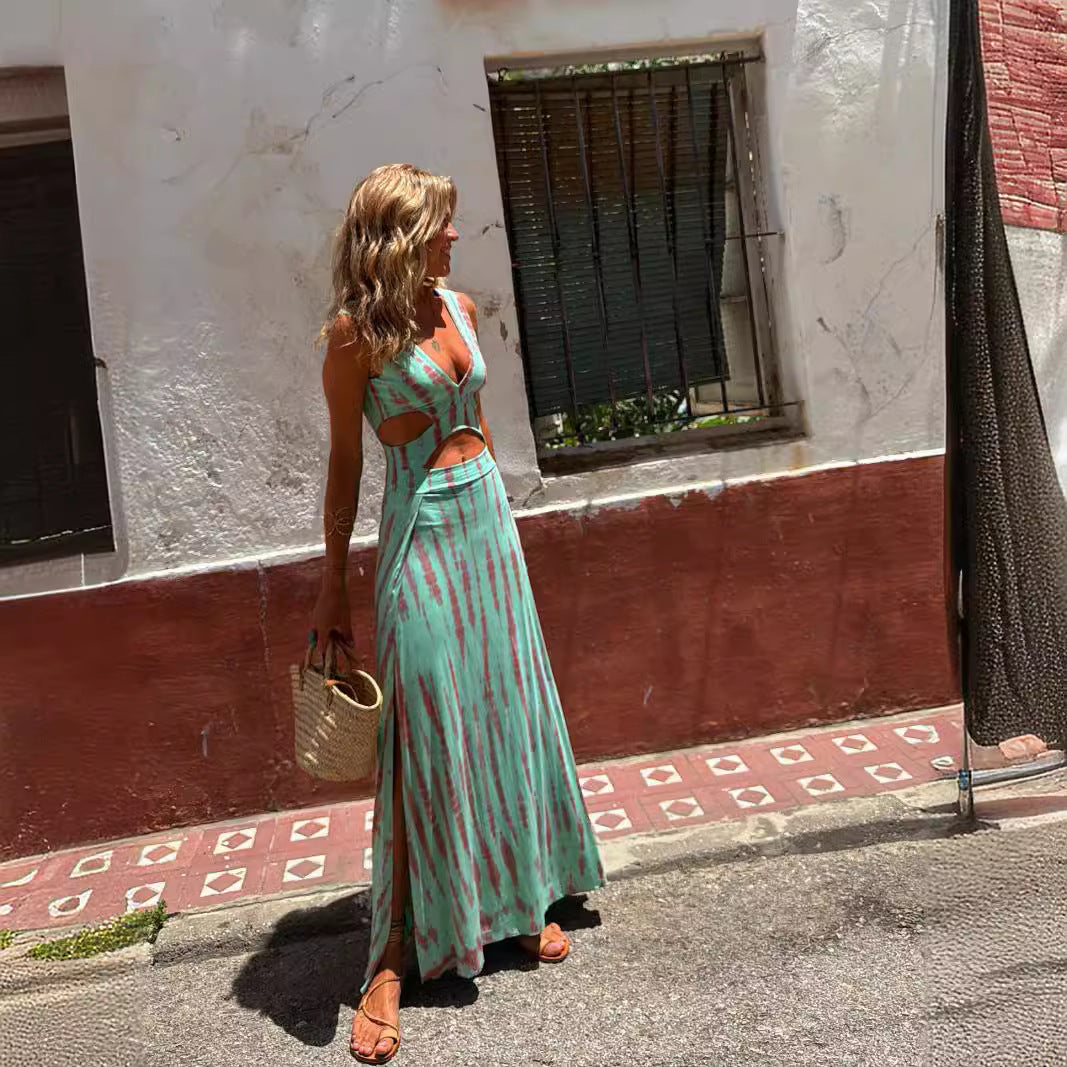 Sabrina - Boho-Tie-Dye-Ensemble mit Maxirock