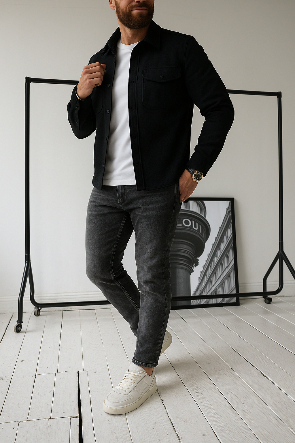 Stuttgart | Hemdjacke mit Knopfleiste