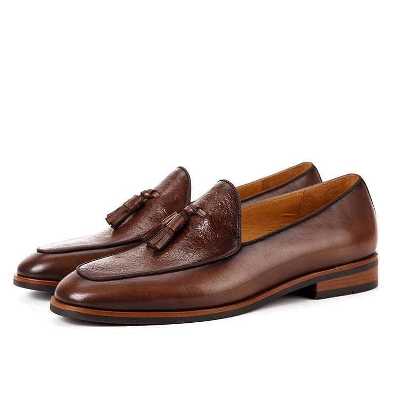 Ethan - Leder-Slipper mit Quasten