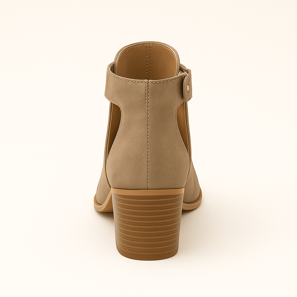 Liora - Orthopädische Damen-Stiefeletten mit Blockabsatz und Cut-Out