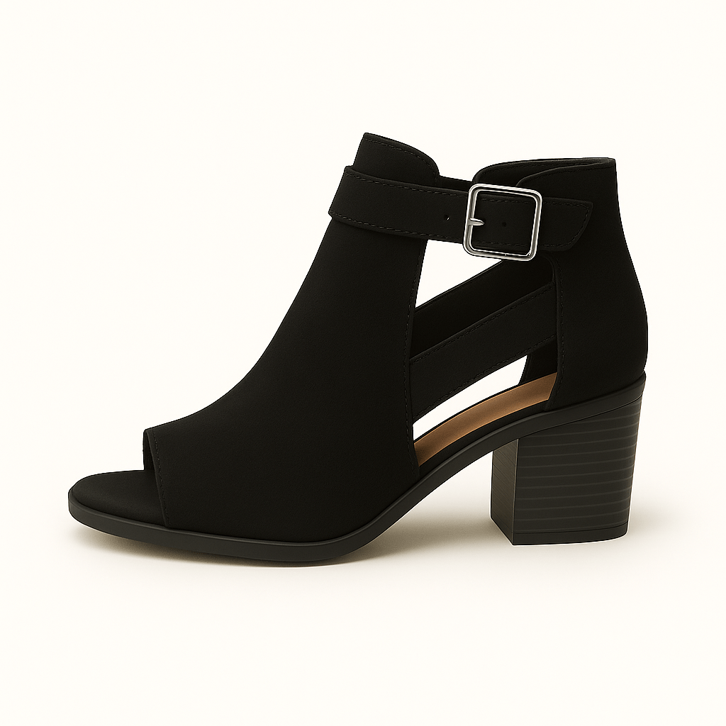 Liora - Orthopädische Damen-Stiefeletten mit Blockabsatz und Cut-Out