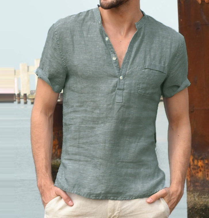 Mason - Henley-Leinenhemd mit Stil und Coolness