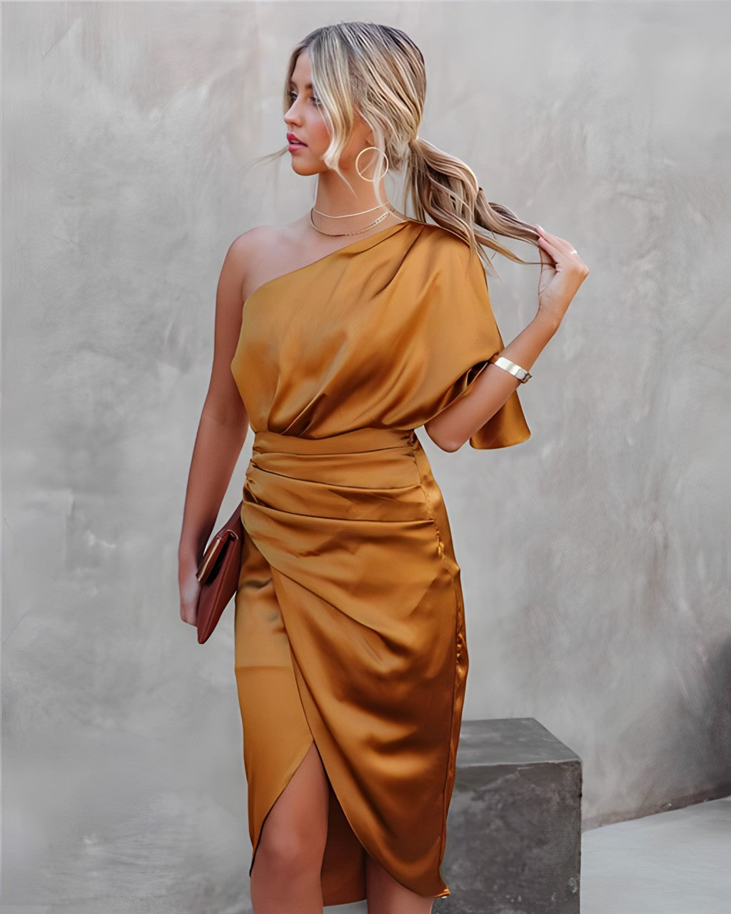 Stuttgart | Hochwertig Elegantes Partykleid aus Seide