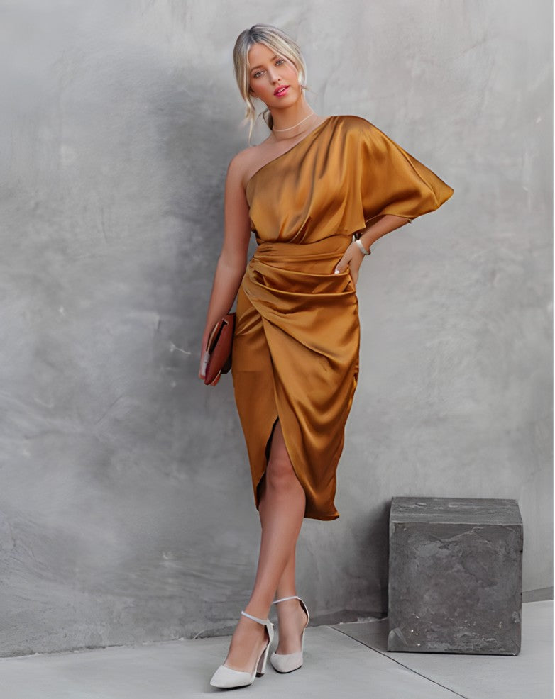 Stuttgart | Hochwertig Elegantes Partykleid aus Seide