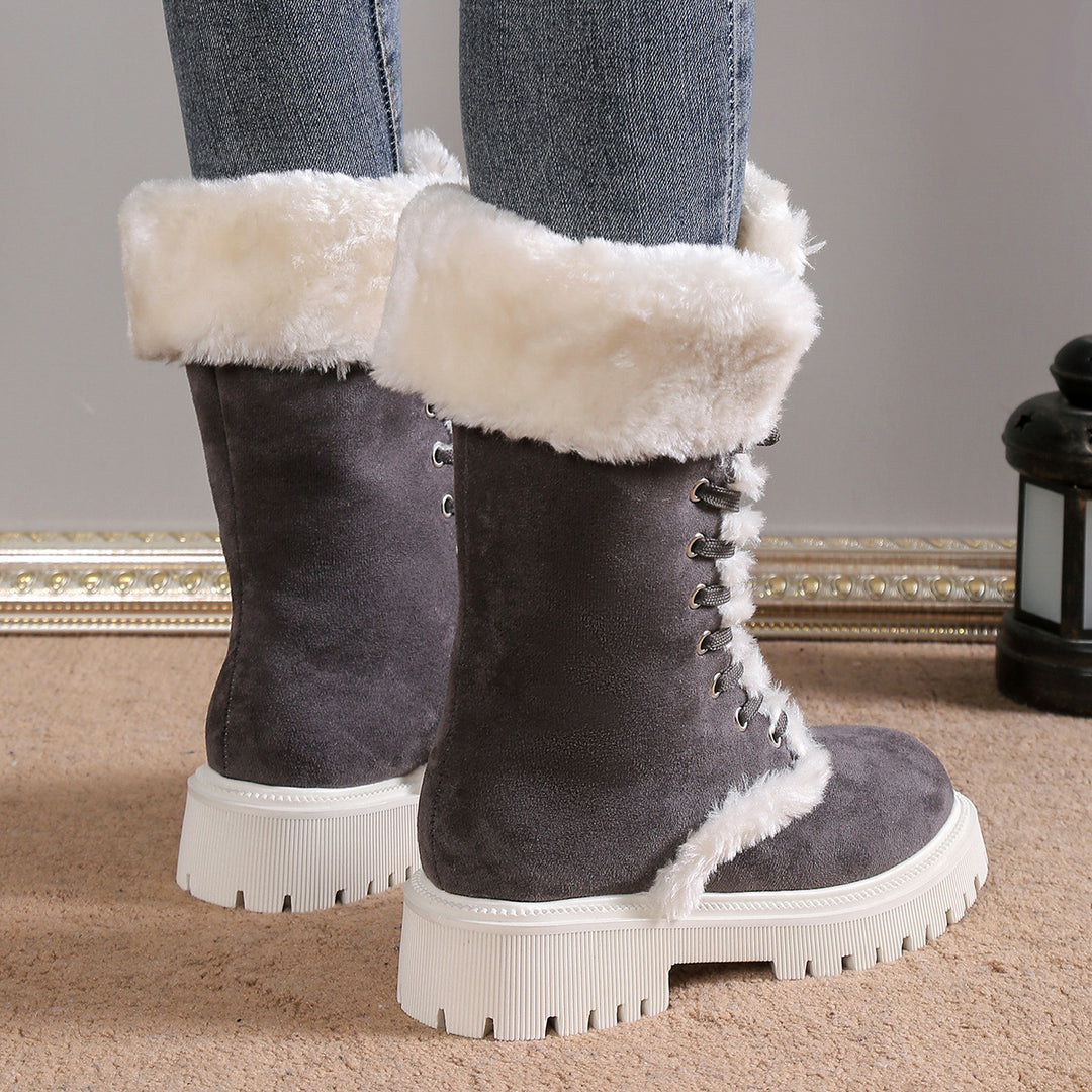 Mila | Fellige, warme Damen-Schneestiefel mit rutschfester Sohle