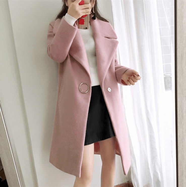 Jin | Damen Trenchcoat aus Wollkaschmir