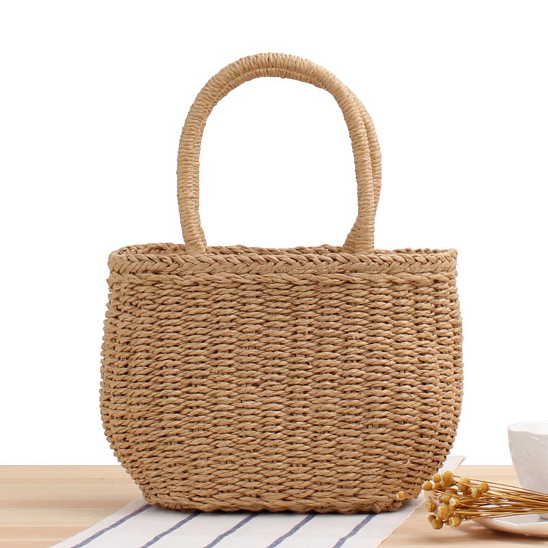 Trina | Chic modische handgewebte Strandtasche