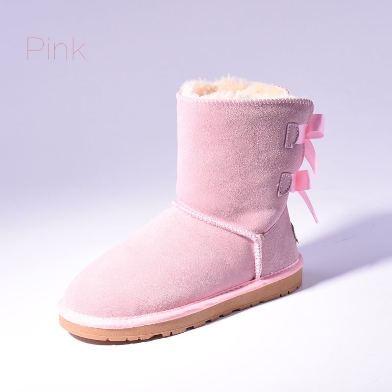 Lily | Warme Schneestiefel mit Fell und Schleifen für Frauen