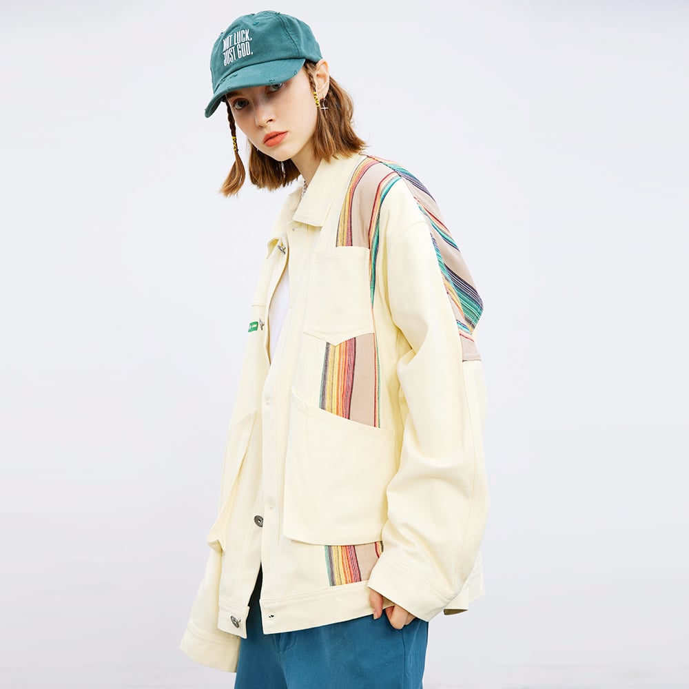 Yhara | Oversize-Mantel im Regenbogenstil für Frauen