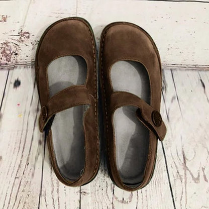 Elisa - Mary Jane Schuhe aus Wildleder