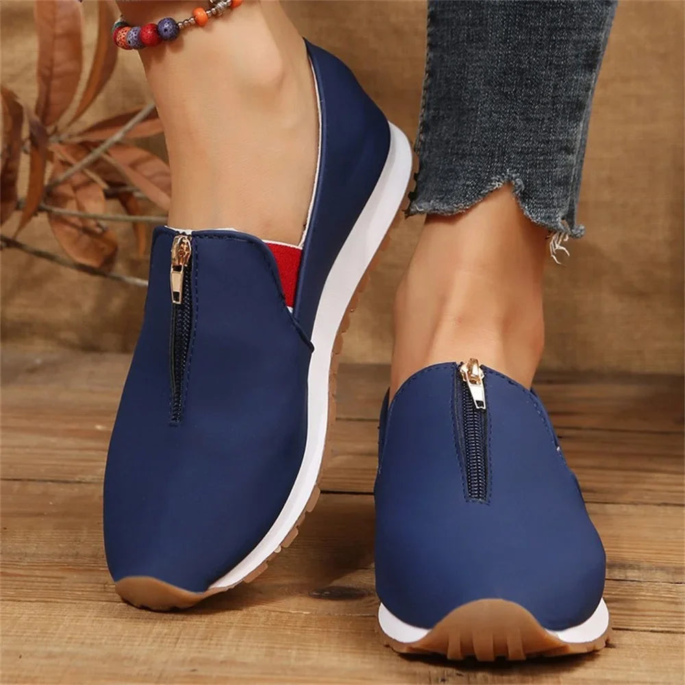 Stefanie | Zipper Mode Halbschuhe