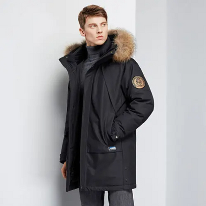 Salvatore | Herren Winter Parka mit Fellkapuze