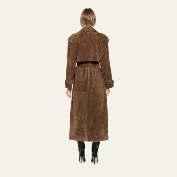 Vivienne | Trenchcoat aus Wildleder stilvoll und elegant