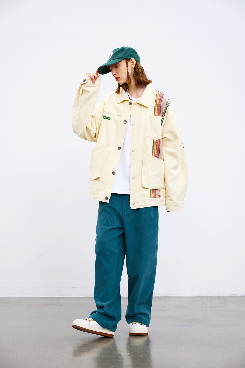 Yhara | Oversize-Mantel im Regenbogenstil für Frauen