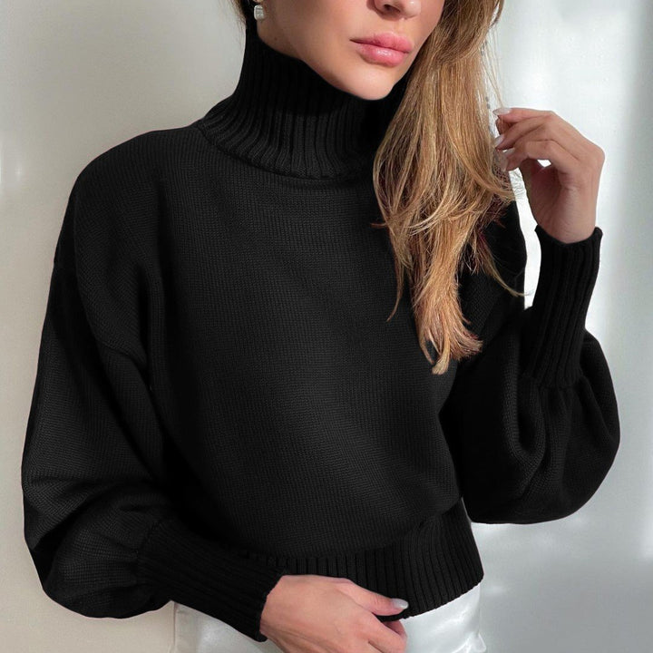 Ella | Puffärmel Rollkragen Pullover für Frauen – Warm und Modisch