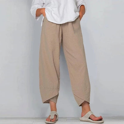 Liana - Gekürzte Hose mit Tulpensaum und bequemer Passform