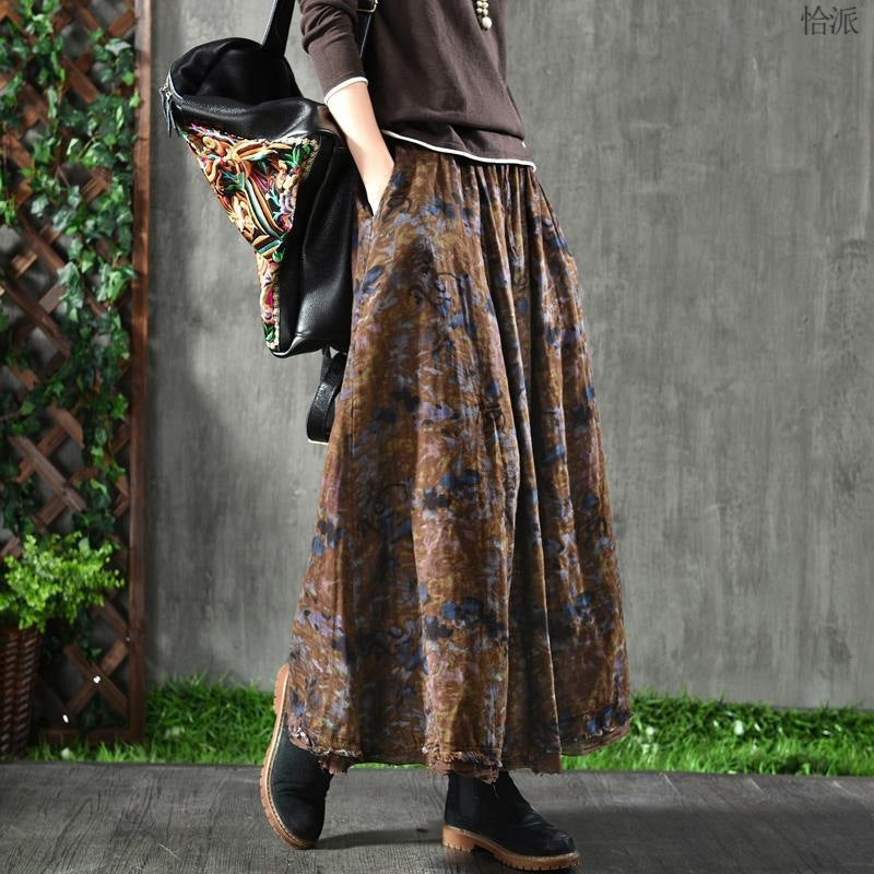 Rada - Falda maxi con estampado floral