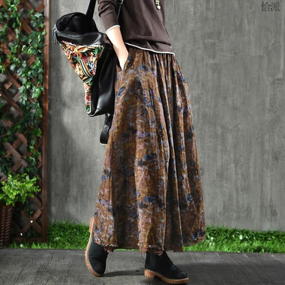 Rada - Falda maxi con estampado floral