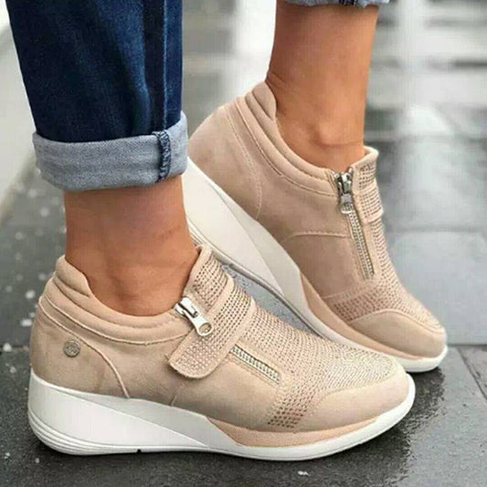 Laura - Sportschuhe mit Reißverschluss und Klettverschluss