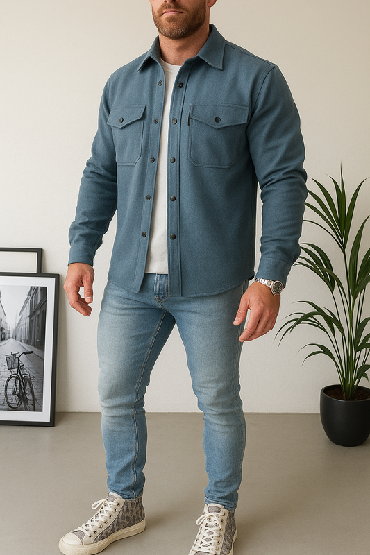 Stuttgart | Hemdjacke mit Knopfleiste