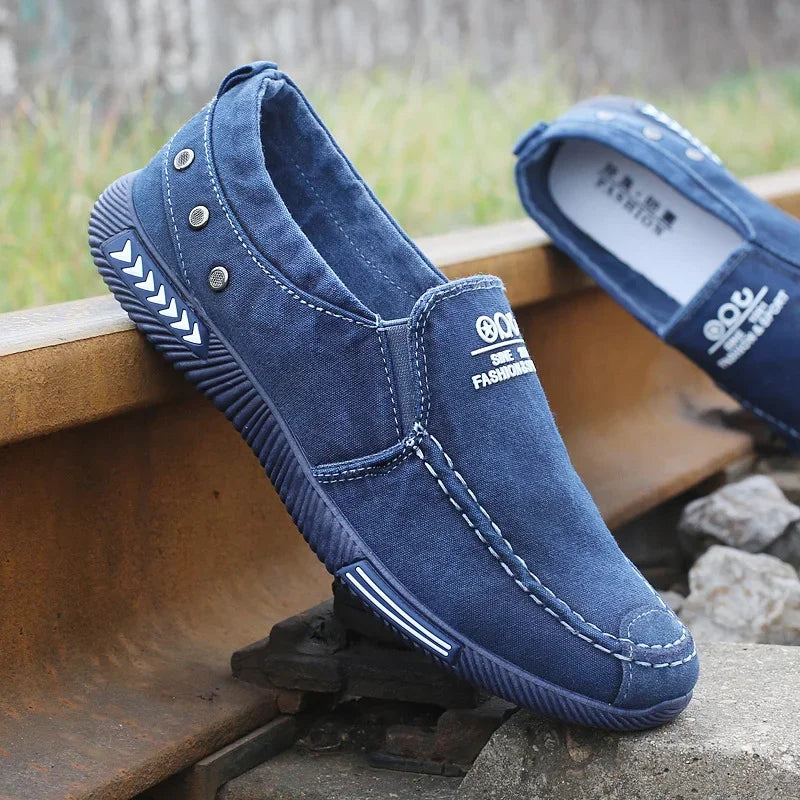 Zayd | Slip-On Sneaker aus Denim für Herren