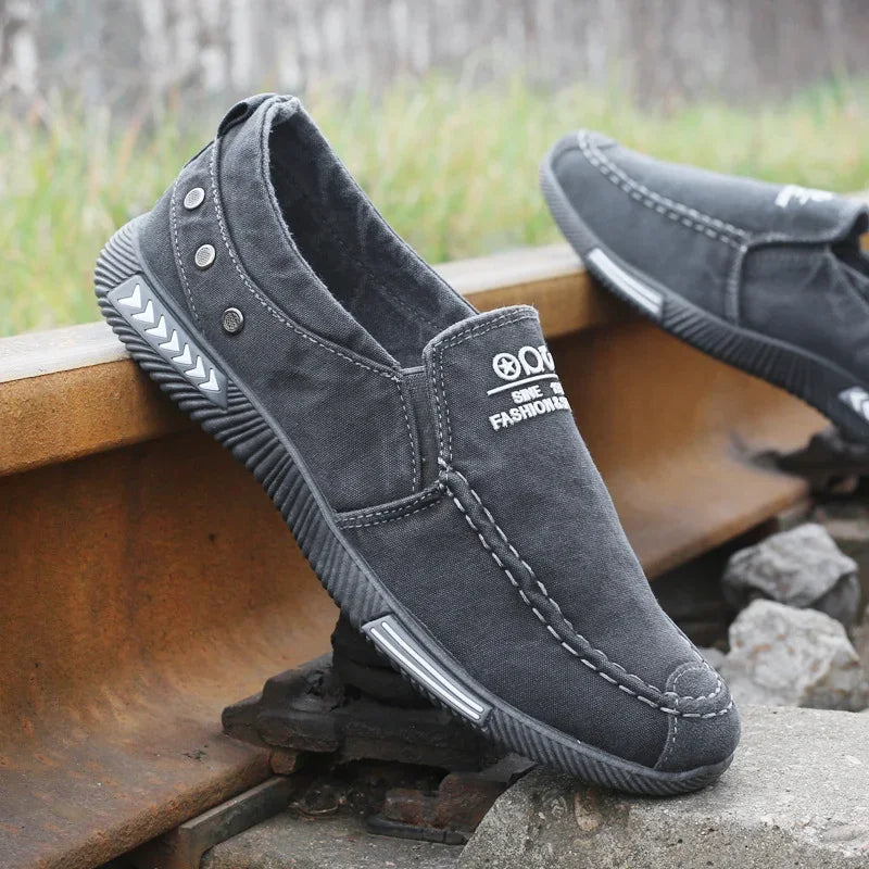 Zayd | Slip-On Sneaker aus Denim für Herren