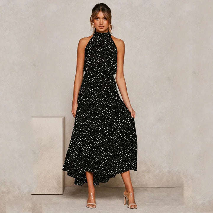 Heidi | Lavish Dotted Neckholder-Kleid