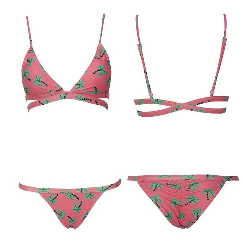 Claudia | Kokosnuss Baum Druck Bikini