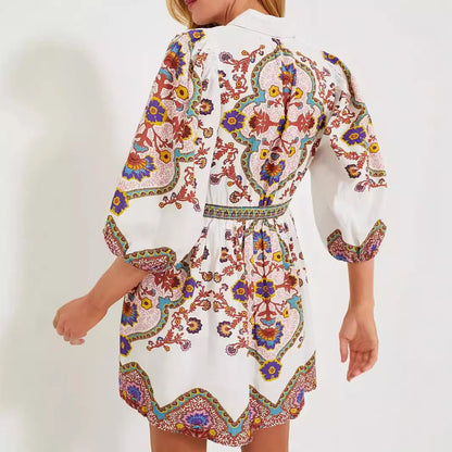 Paloma - Kurzes Kleid mit böhmischem Muster