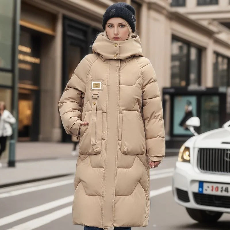 Eleonora | Trendige und warme lange Winterjacke