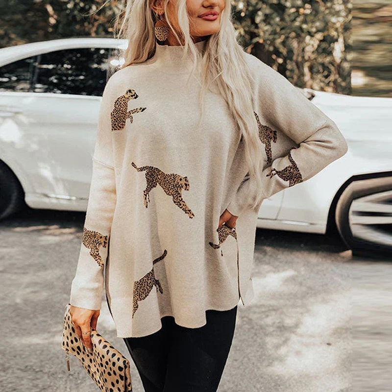 Beau | Pullover mit Leopardenmuster