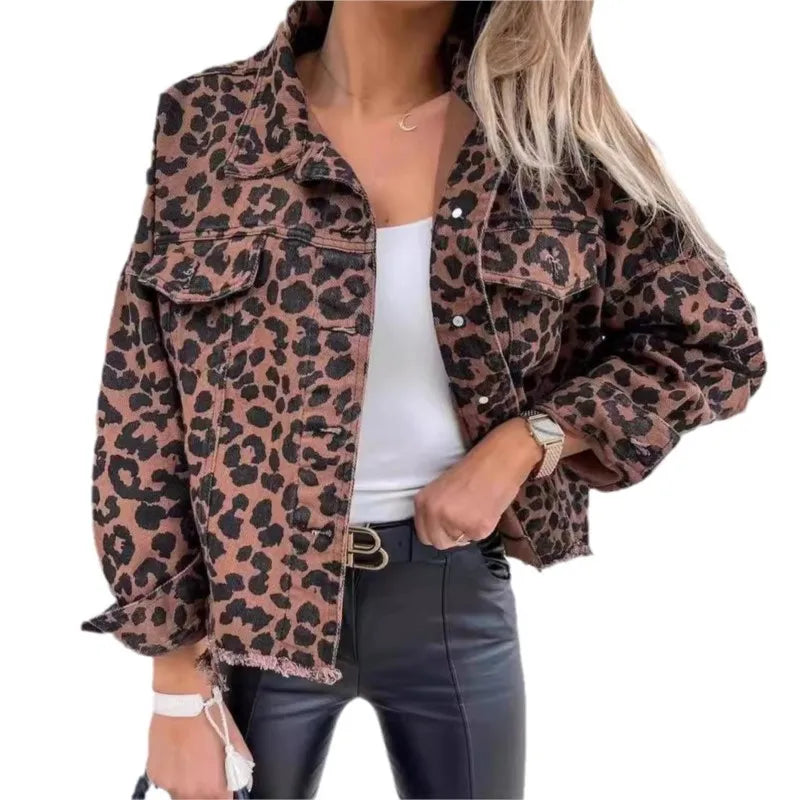 María | Bequeme schick Leopardenjacke