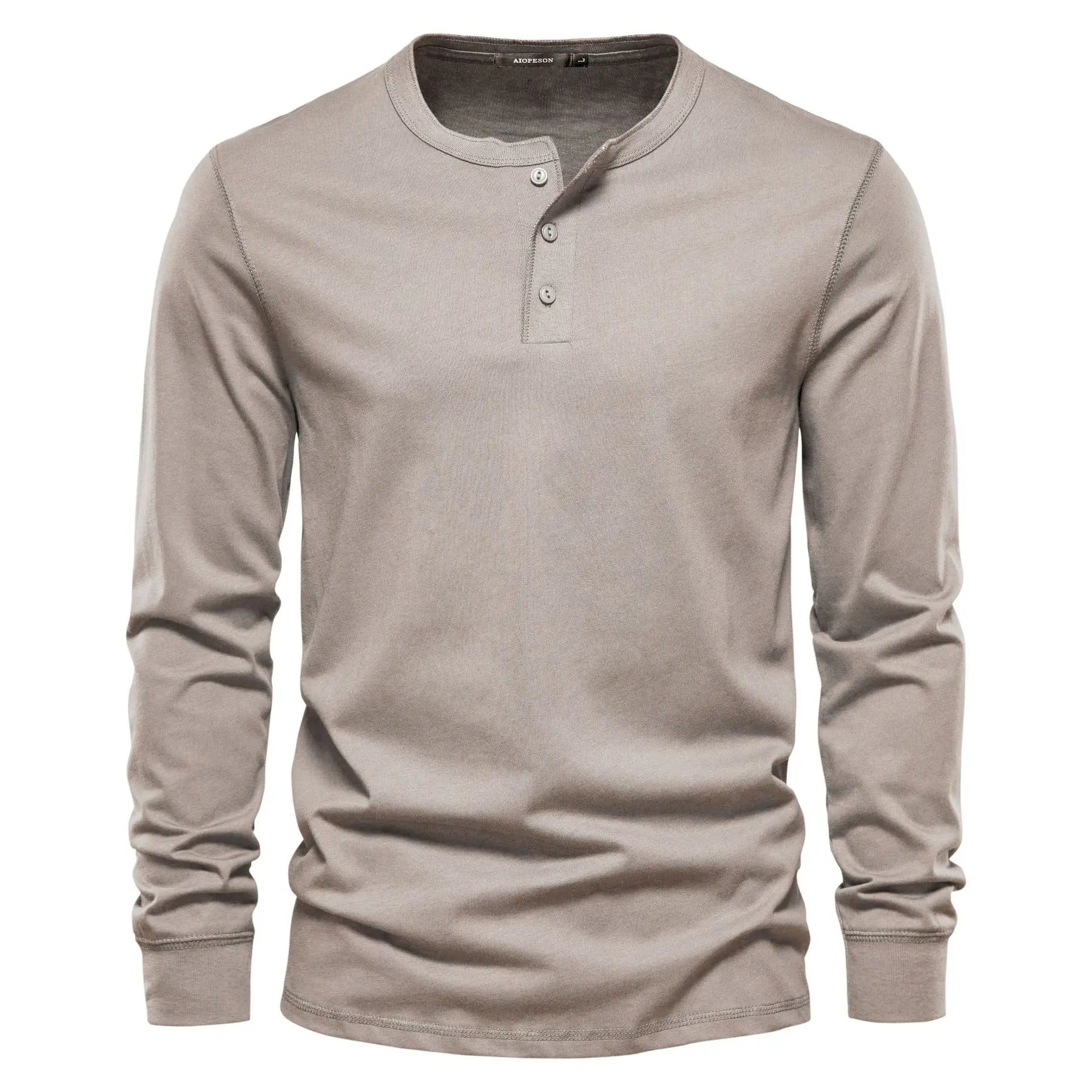 Henley | Warmer Baumwollpulli