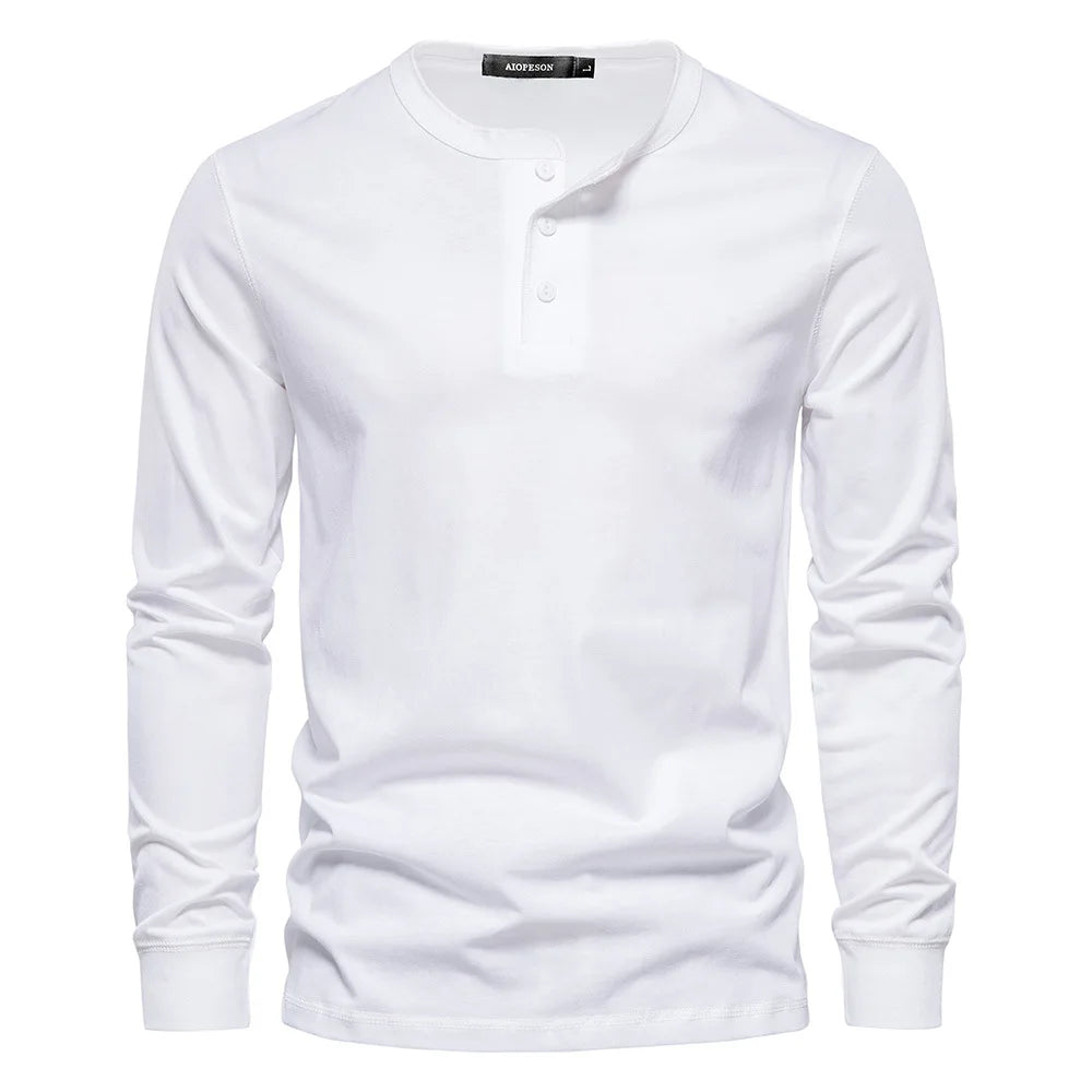 Henley | Warmer Baumwollpulli