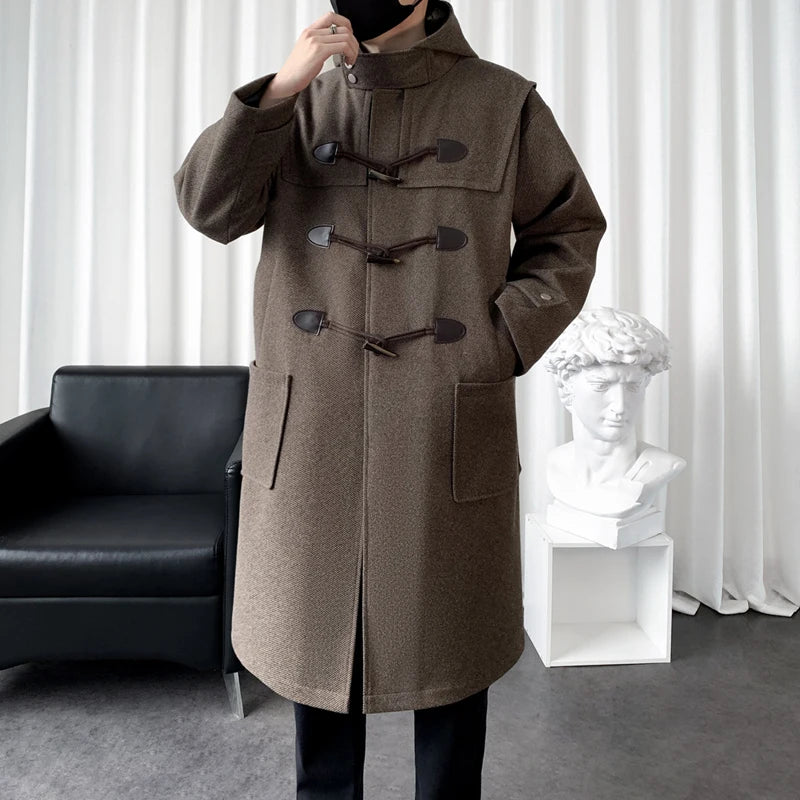 Ermes | Herren Oversize Wintermantel aus Wolle warm und modern